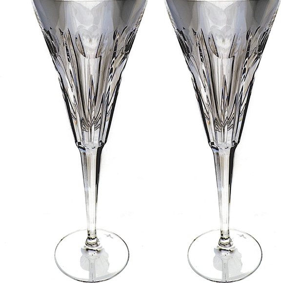 Waterford Millennium Toasting Flutes - LOVE